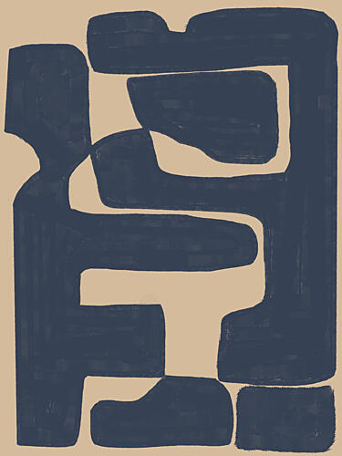 Modern Abstract Forms Moderne reproduction