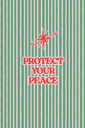 Protect Your Peace Art déco reproduction