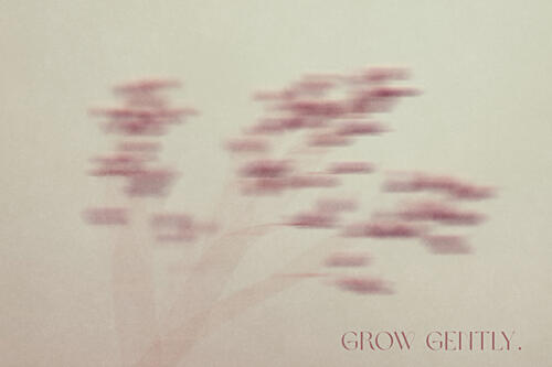 Grow Gently Botanical Impressionniste reproduction