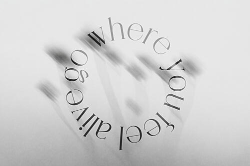 Where You Feel Alive Moderne reproduction