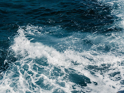 Deep Blue Ocean Waves Océan reproduction