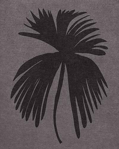 Dark Palm Leaf Art déco reproduction