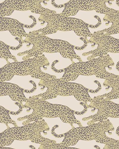 Golden Leopard Pattern Art déco reproduction