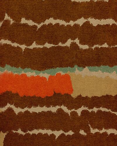 Earthy Stripe Abstract Géométrique reproduction