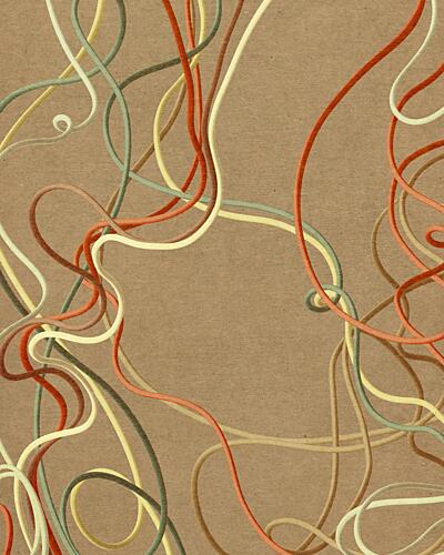 Flowing Abstract Lines Art abstrait reproduction