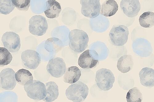 Abstract Watercolor Circles Art Print by Aliya Putrus
