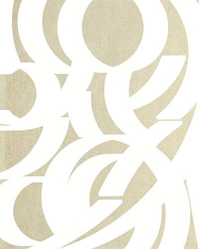 Abstract White Numbers Art Print by David George