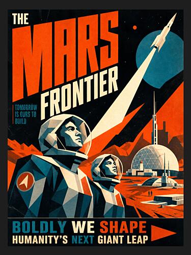 Bold Mars Frontier Art Print