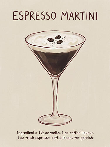 Classic Espresso Martini Café reproduction