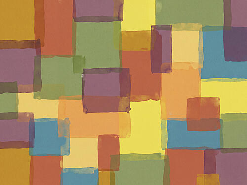 Abstract Color Blocks Art abstrait reproduction
