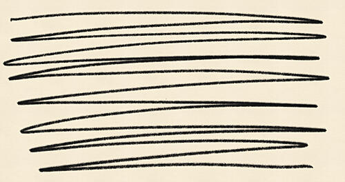 Wavy Black Lines Art abstrait reproduction