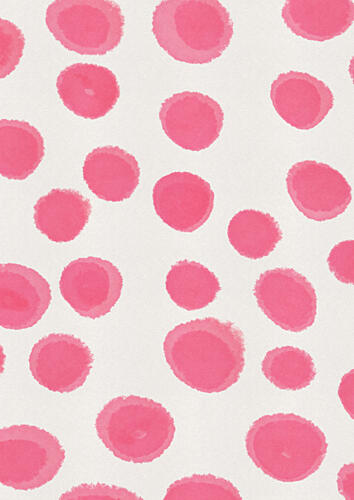 Playful Pink Dots Pattern Art abstrait reproduction