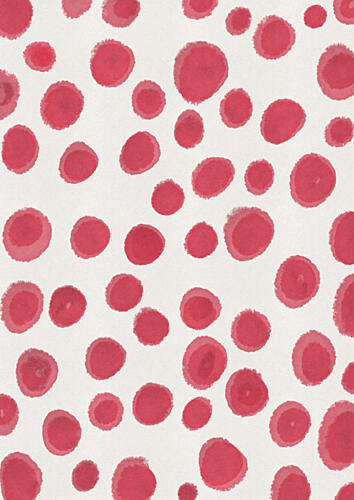 Abstract Red Dots Art Print by Nicholas