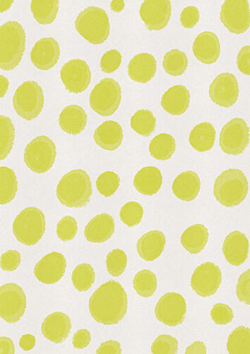 Playful Green Dots Art abstrait reproduction