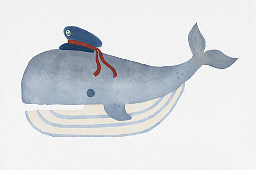 Little Captain Whale Océan reproduction