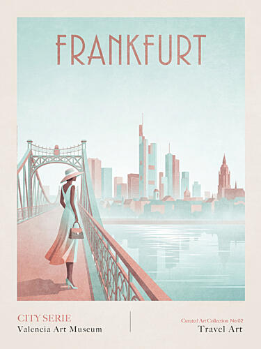 Elegant Frankfurt Cityscape Art Print