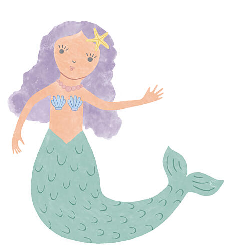 Sweet Little Mermaid Océan reproduction