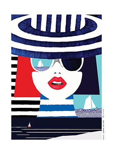 Sea Gazing Riviera Style Océan reproduction