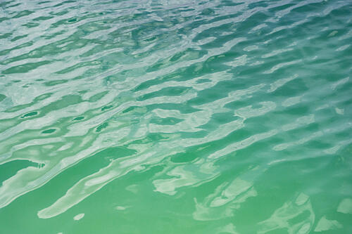 Aqua Green Ripples Art Print