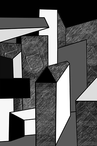 Abstract Urban Geometry Géométrique reproduction