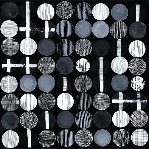 Abstract Circles Pattern Géométrique reproduction