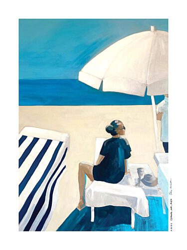 Beach Day Serenity Océan reproduction