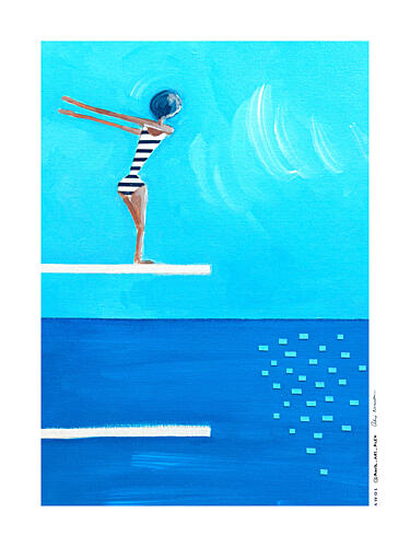 Summer Dive Art Print