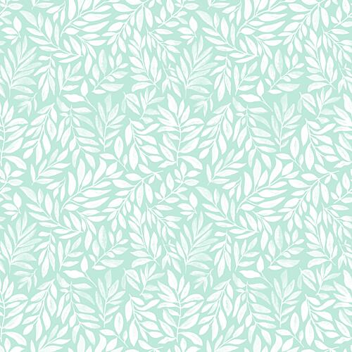 Mint Botanical Flow Minimaliste reproduction