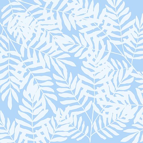 Calm Blue Palms Minimaliste reproduction