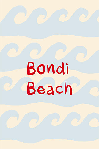 Bondi Beach Waves Océan reproduction