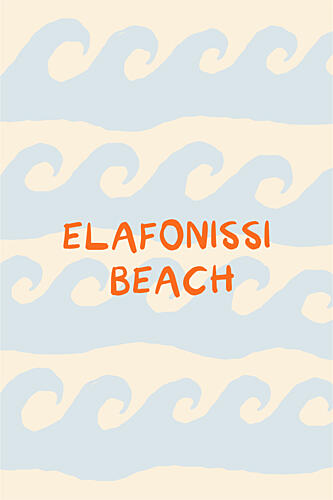 Elafonissi Beach Waves Océan reproduction