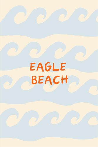Eagle Beach Waves Océan reproduction