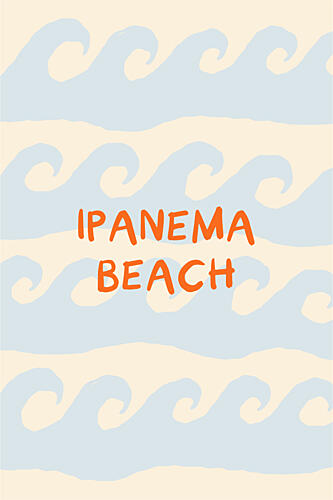 Ipanema Beach Waves Océan reproduction