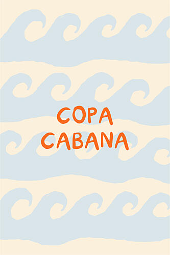 Copacabana Beach Waves Océan reproduction