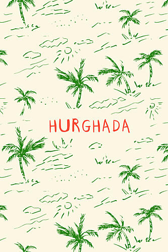 Hurghada Tropical Palms Plage reproduction