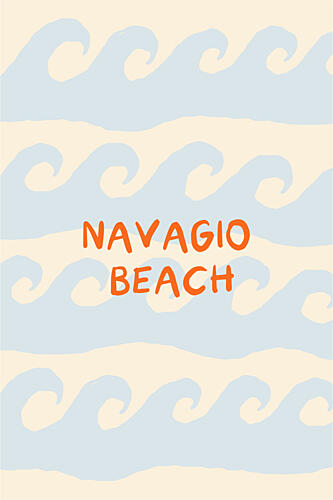 Navagio Beach Waves Océan reproduction