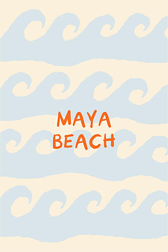 Maya Beach Waves Océan reproduction