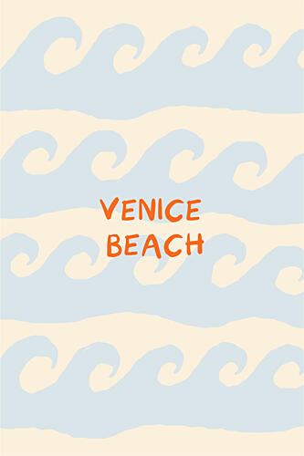 Venice Beach Waves Océan reproduction