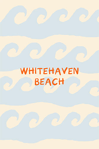 Whitehaven Beach Waves Océan reproduction