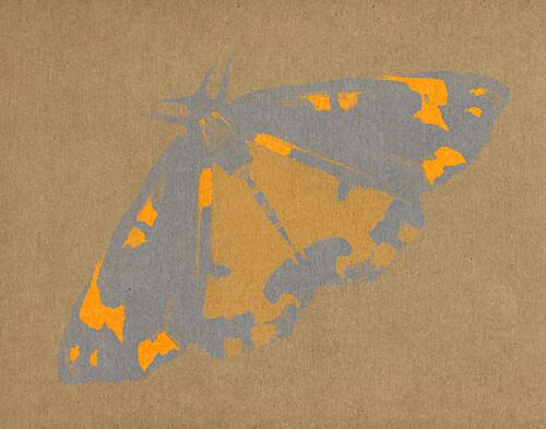 Stylized Orange Butterfly Animaux reproduction