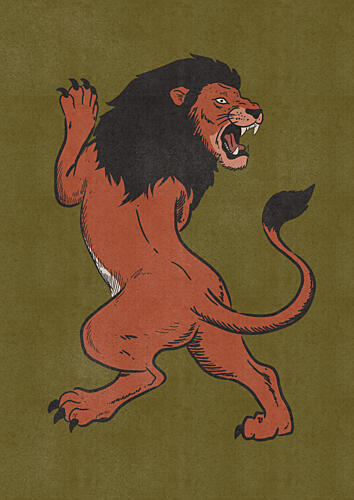 Fierce Roaring Lion Animaux reproduction