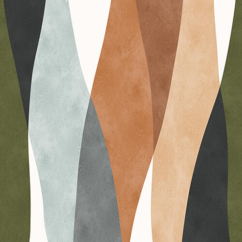 Earthy Organic Flow Art abstrait reproduction