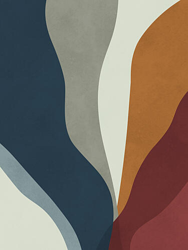 Serene Color Flow Art abstrait reproduction