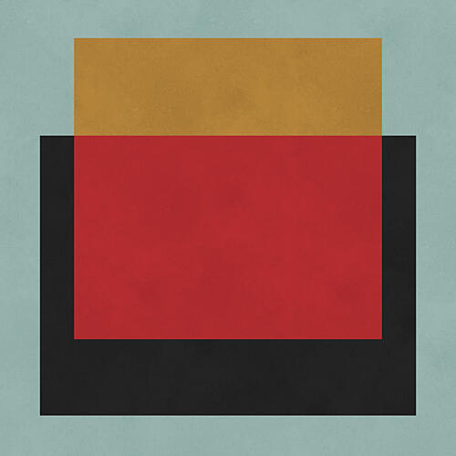 Geometric Color Block Art abstrait reproduction