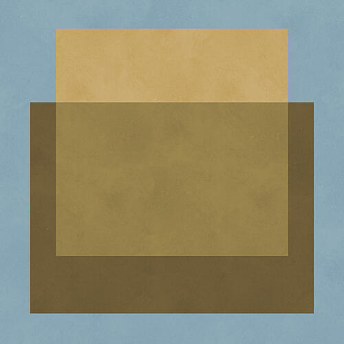 Overlapping Color Blocks Art abstrait reproduction