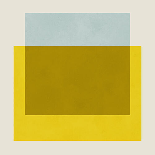Layered Color Blocks Art abstrait reproduction