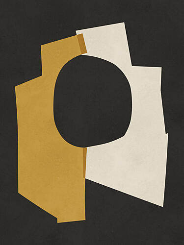 Abstract Earthy Forms Art Print by Vitor Costa