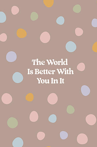 Positive Polka Dot Quote Art Print