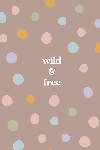 Wild and Free Polka Dots Art Print