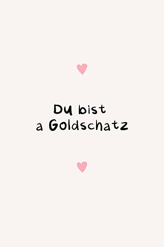 Sweet German Love Message Doré reproduction